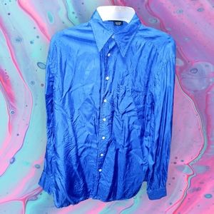 Ralph Lauren 100% silk ladies size 4 blue blouse